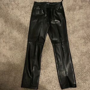 Black leather pants - Guess